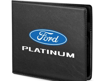 Vehicle Glovebox Card Organizer Wallet Vintage Black, Compact Size ID Card Holder for Essential Automobile Documents FINPAC Car Registration and Insurance Holder