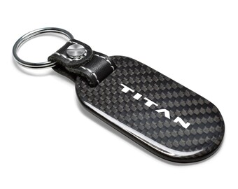 Nissan Maxima 100/% Real Black Carbon Fiber Large Tear-Drop Key Chain