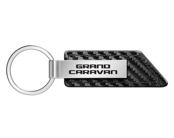 Dodge Grand Caravan Carbon Fiber Look Graphic Aluminum License Plate Made in USA