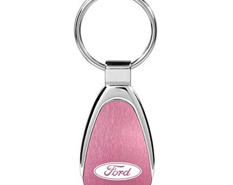 Ford Expedition Pink Tear Drop Metal Key Ring