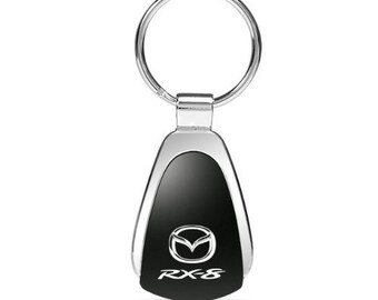 Mazda RX-8 Black Tear Drop Key Chain