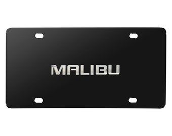 malibu license plate frame