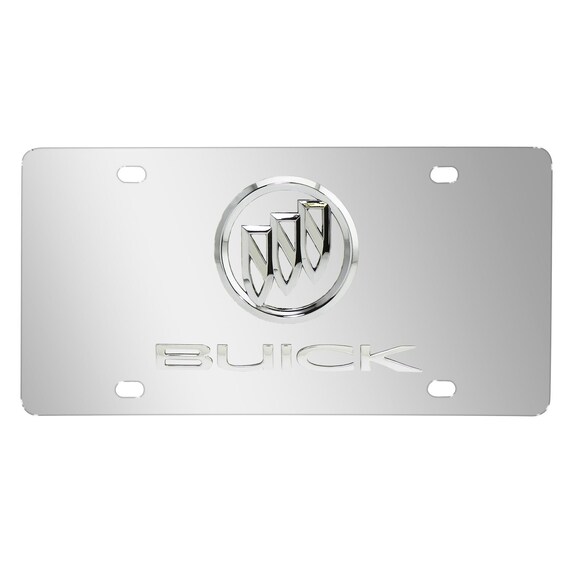 Buick Mirror Stainless Steel License Plate