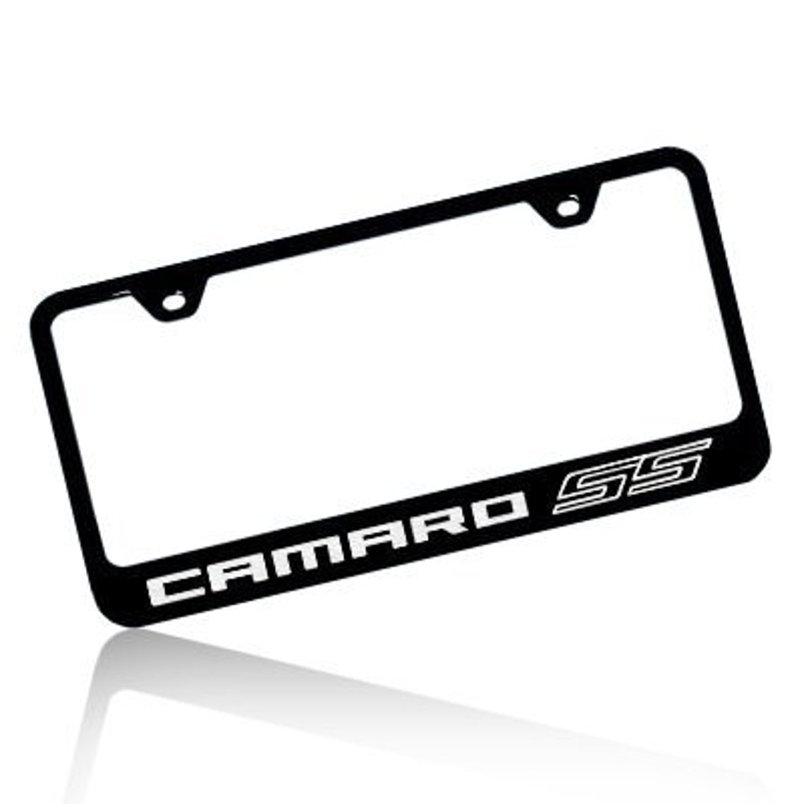Chevrolet Camaro SS Black Steel License Plate Frame Etsy