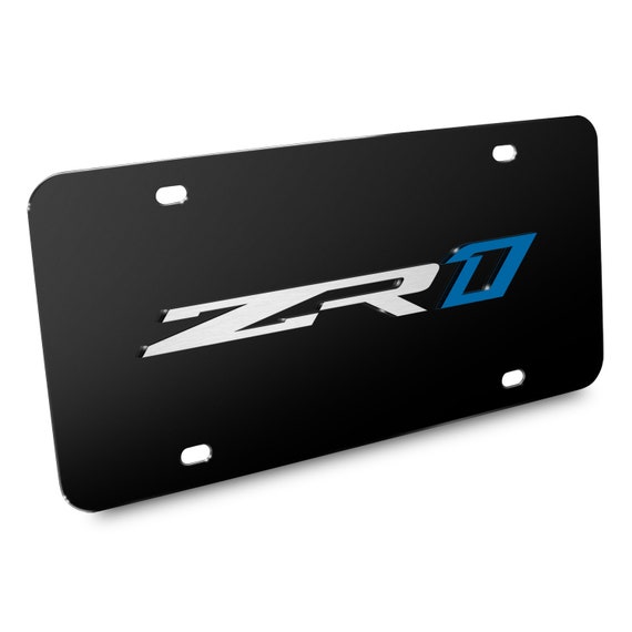 Chevrolet Corvette C7 ZR1 Mirror Chrome Metal License Plate Frame