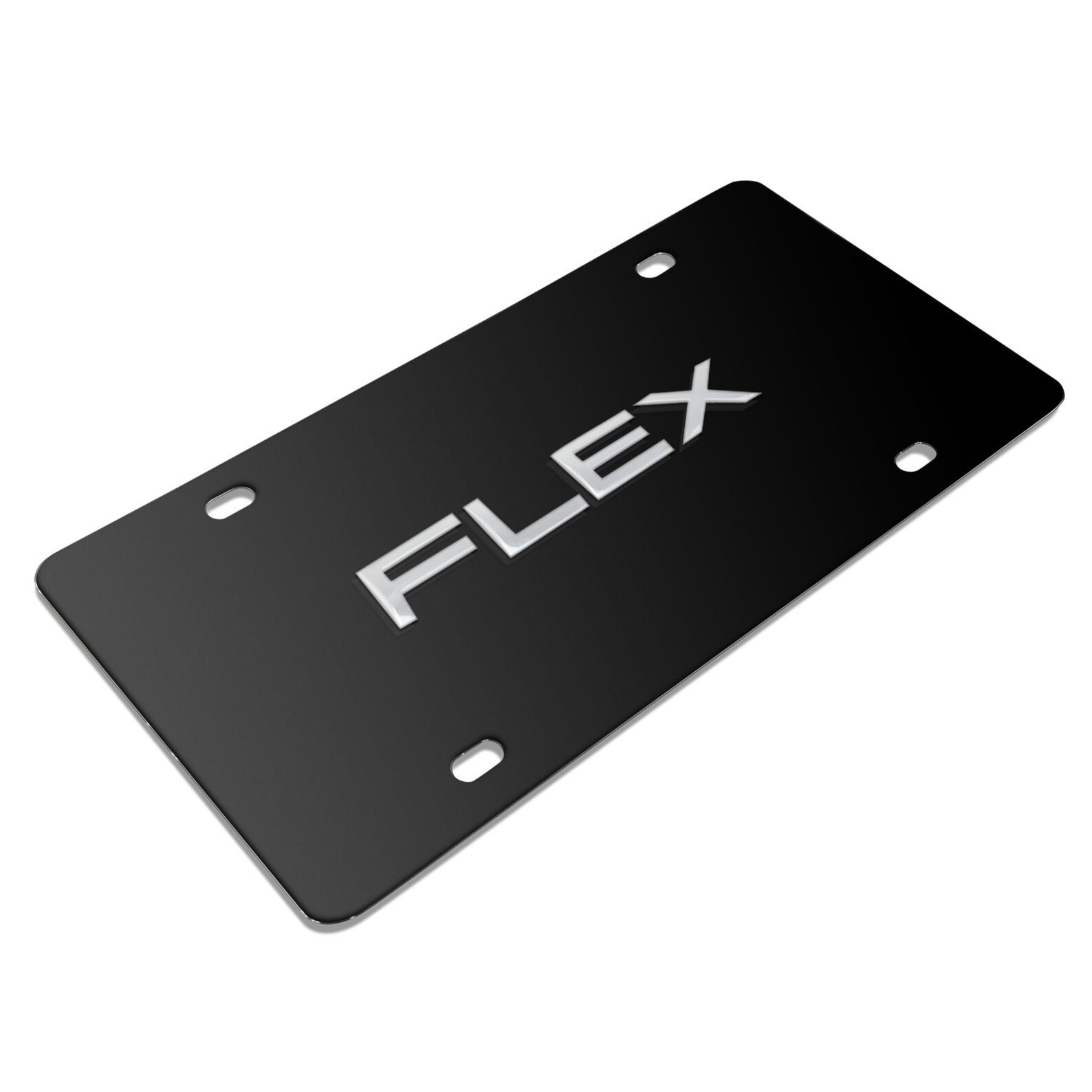 Ford Flex 3D Nameplate Black Stainless Steel License Plate Etsy
