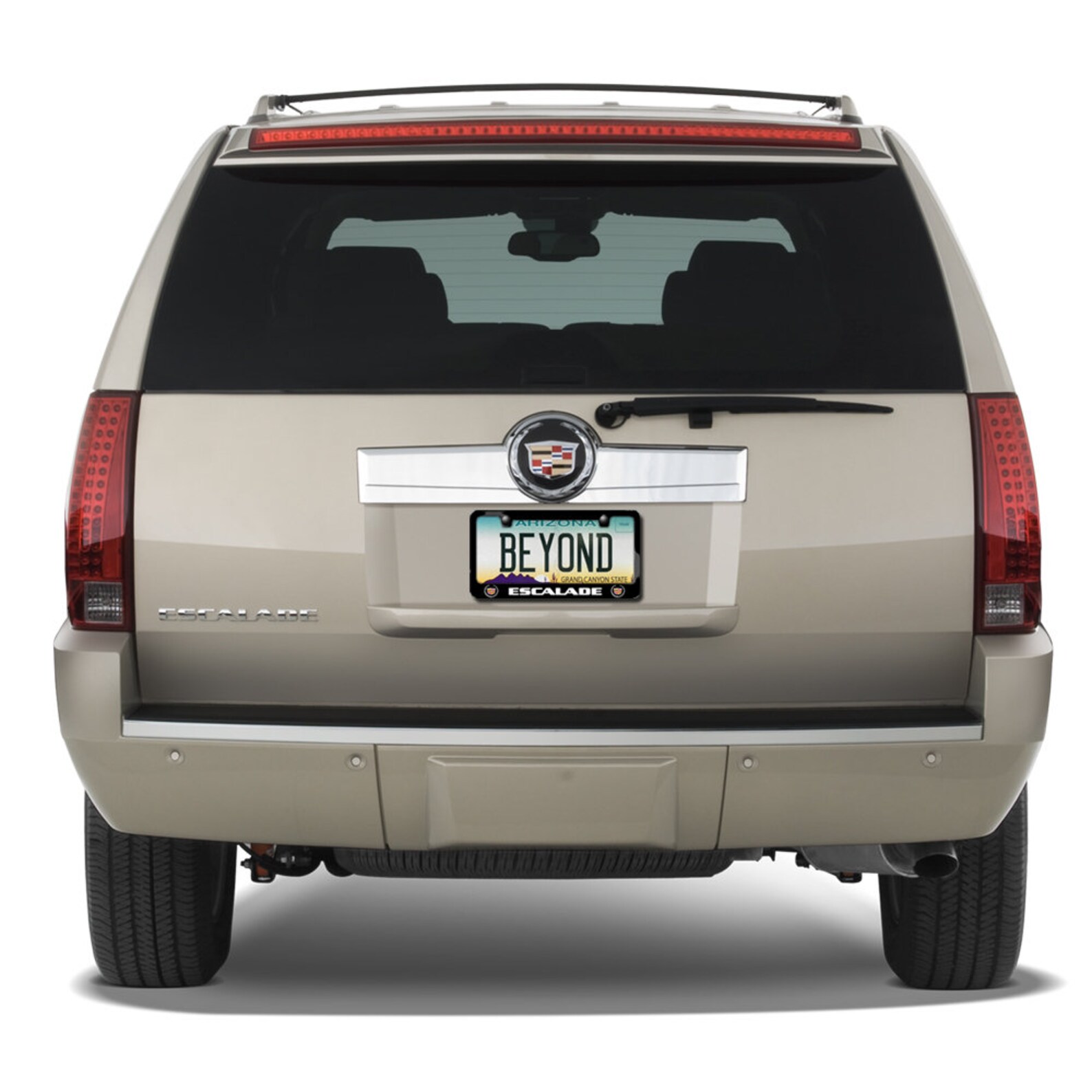 Cadillac Escalade Dual Logo Black Metal License Plate Frame Etsy