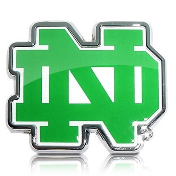 University of Notre Dame Color Chrome Auto Emblem Official | Etsy