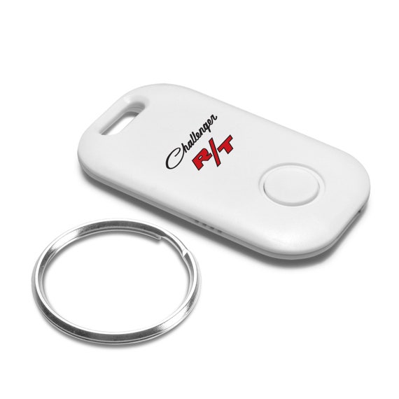 Dodge Challenger RT Silver Carabiner-style Snap Hook Metal Key Chain Keychain