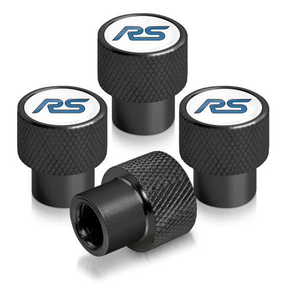 Camaro RS Logo All Black Tire Valve Stem Caps Set of 4 MADE IN USA
