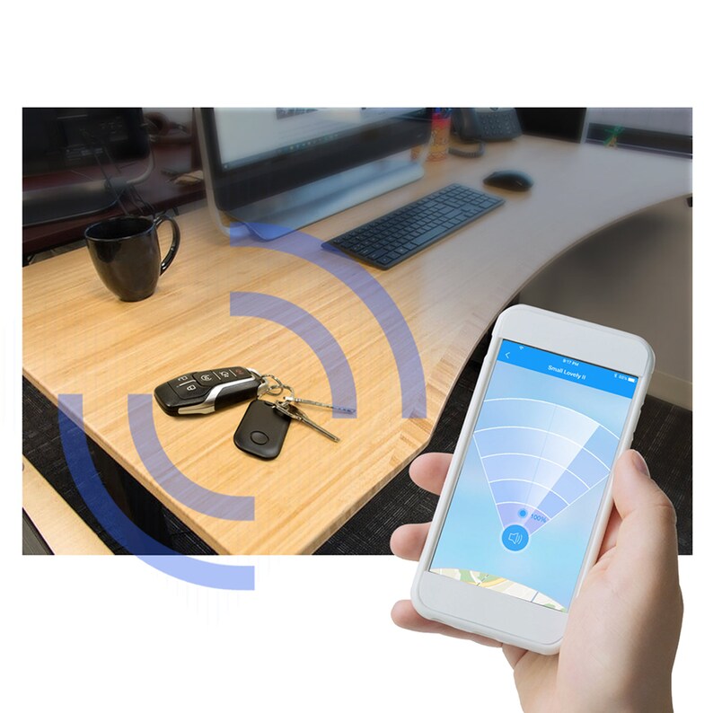SRT-8 Black Bluetooth Key Finder Tracking Device Key Chain for Dodge Jeep RAM