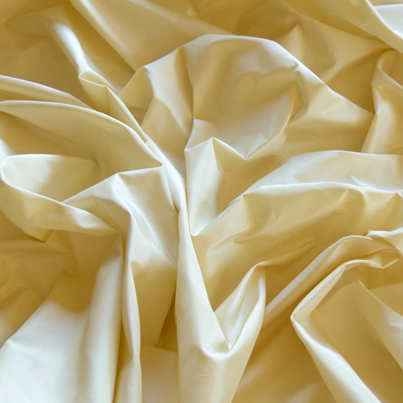 Cream Silk Taffeta 100 Silk Fabric 54 Wide by the Etsy