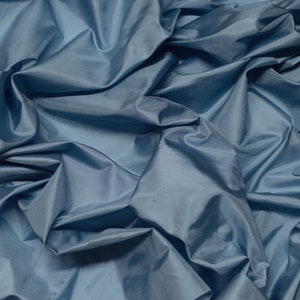 Light Blue Tissue Taffeta Silk, 100% Silk Fabric By The Yard, 44" Wide (TS-7328)