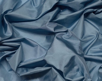 Light Blue Tissue Taffeta Silk, 100% Silk Fabric By The Yard, 44" Wide (TS-7328)