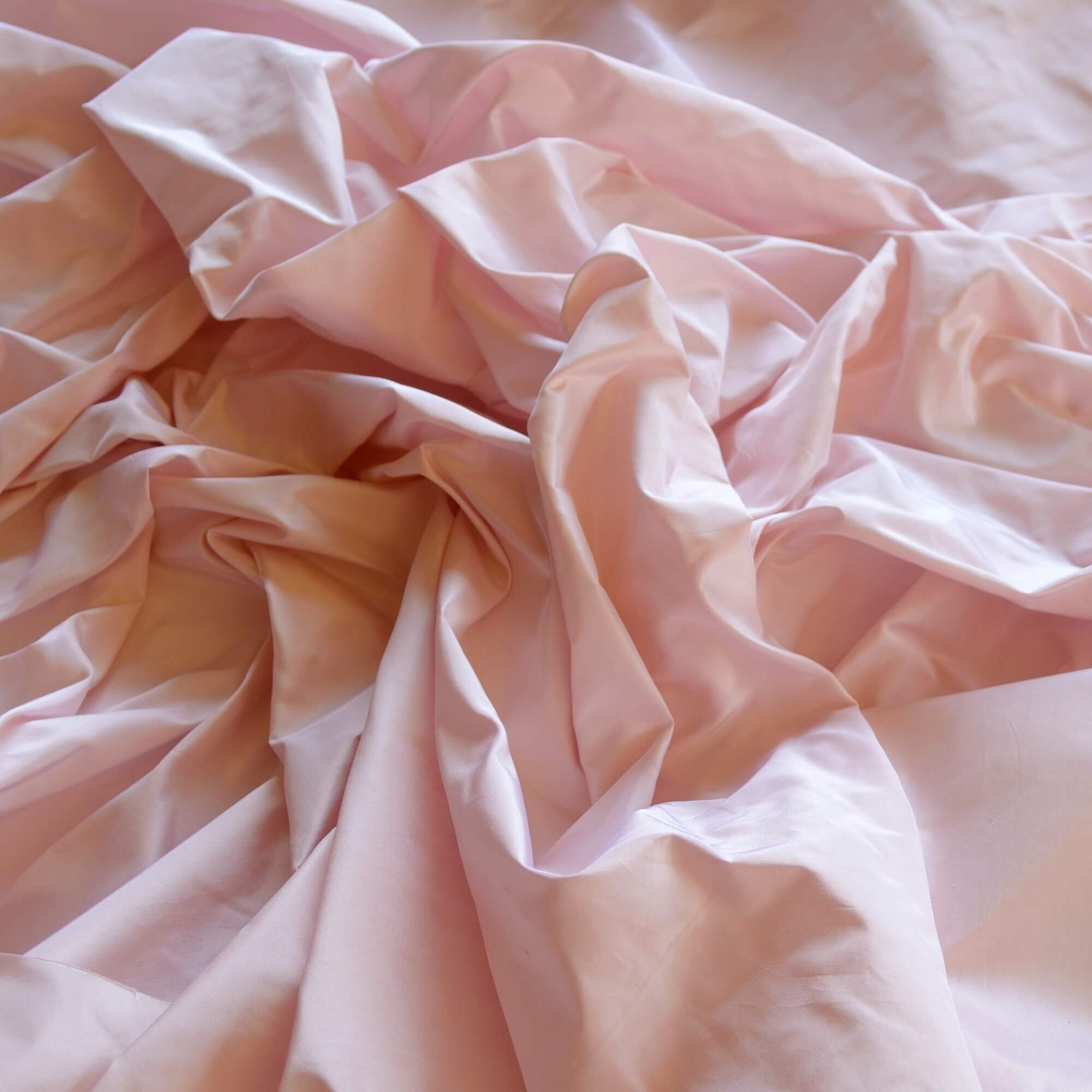 Baby Pink Iridescent Silk Taffeta 100 Silk Fabric 54 Etsy