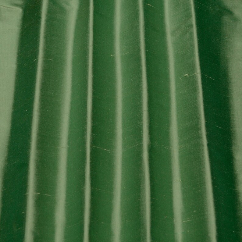 Iridescent Celery Green Shantung Silk 100 Silk Fabric Etsy