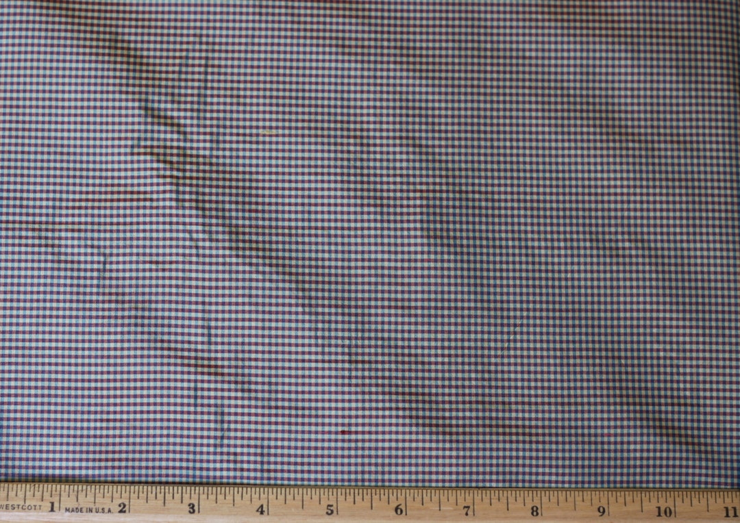 Gold/wine/blue Tissue Taffeta Checks 100% Silk Fabric, 44 Wide, by the ...