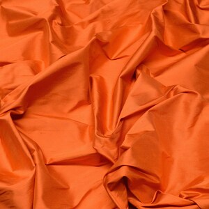 Jaffa Orange Silk Shantung 54