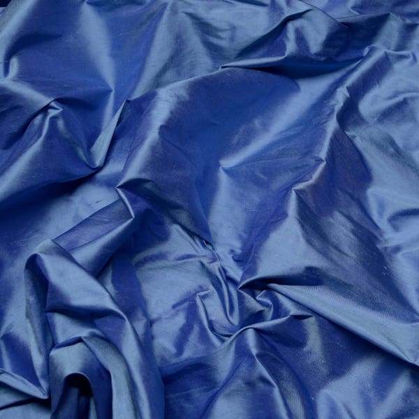 Ink Blue Silk Shantung 54