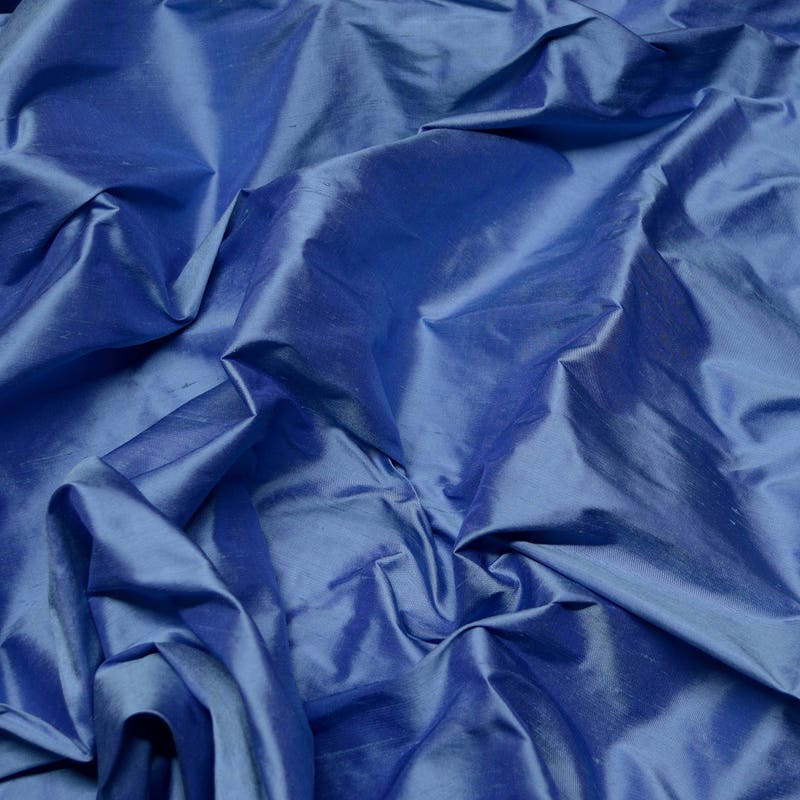 Infinity Blue Silk Shantung 54