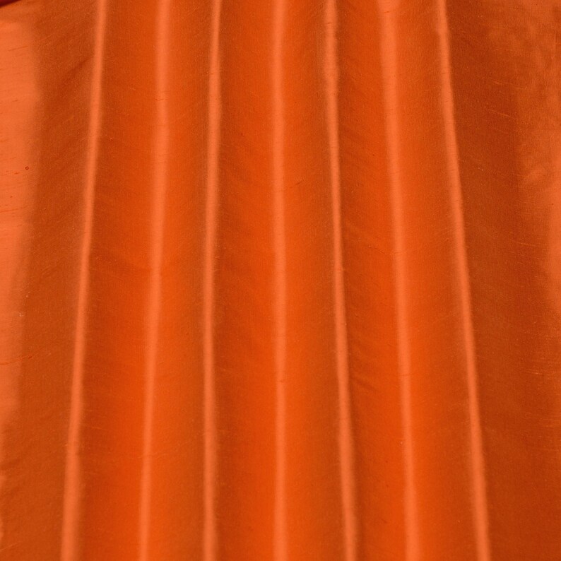 Orange Coral Silk Shantung 54