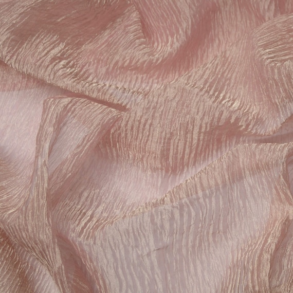 Silk Tissue Organza Fabric Sheer Burgundy Color 44 ~wide