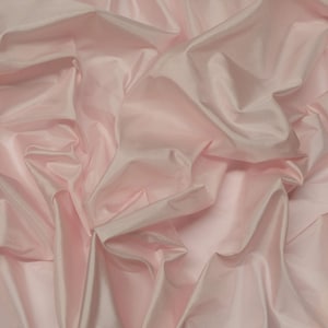 Iridescent Baby Pink Tissue Taffeta Silk, 100% Silk Fabric By The Yard, 44" Wide (TS-7307)