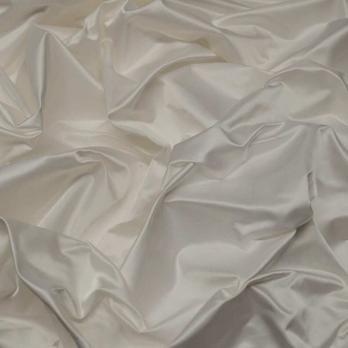 White Duchess Silk Satin 100 Silk Fabric by the Yard Etsy