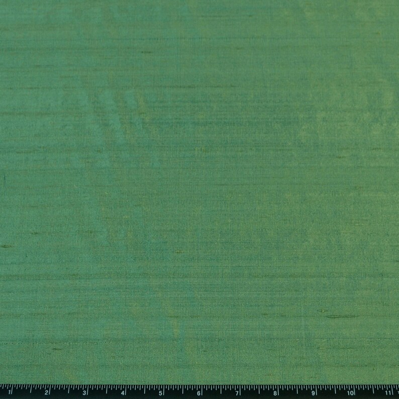 Iridescent Jade Green Dupioni Silk 100 Silk Fabric 54 Etsy Australia