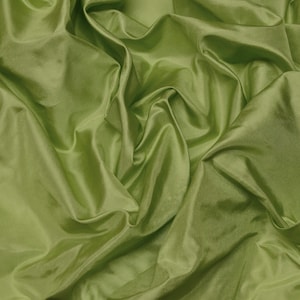 Lime Green Tissue Taffeta Silk, 100% Silk Fabric By The yard, 44&quot; Wide (TS-7329)