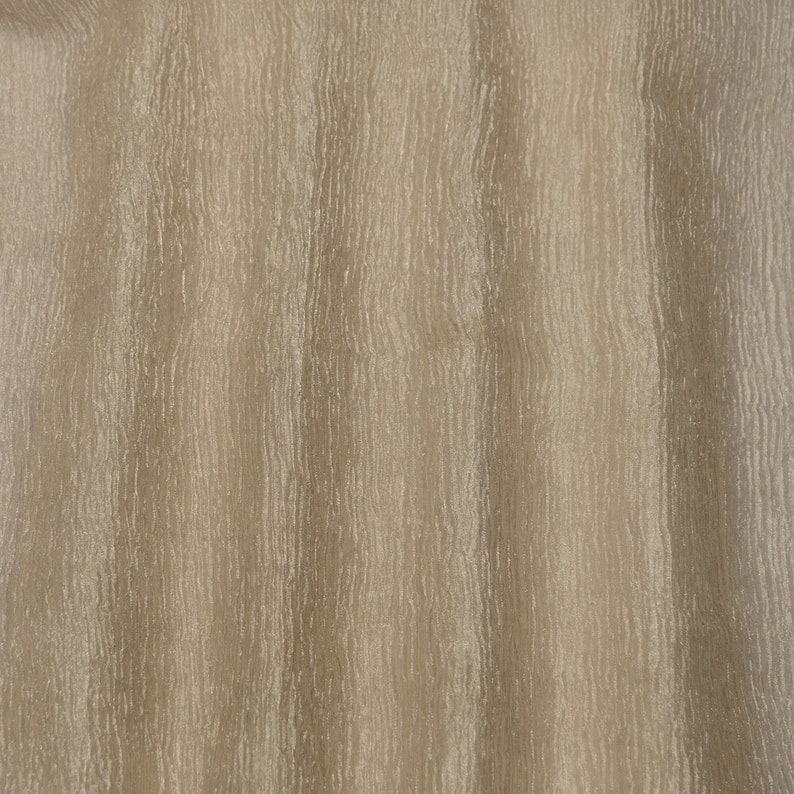 Tissu organza de soie métallique froissé blanc fard à joues/argent, soie/tissu métallique, 33 po. de large par mètre TS-7244 image 2