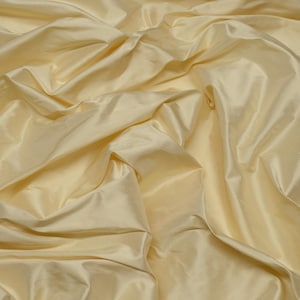 Schillernde Butter Shantung Seide, 100% Seide Stoff, 139 cm breit (SF-5007)