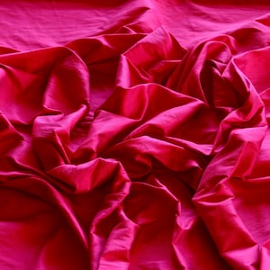 Fuchsia Dupioni Silk, 100% Silk Fabric, 44&quot; or 54&quot; Wide, By The Yard  (S-116)