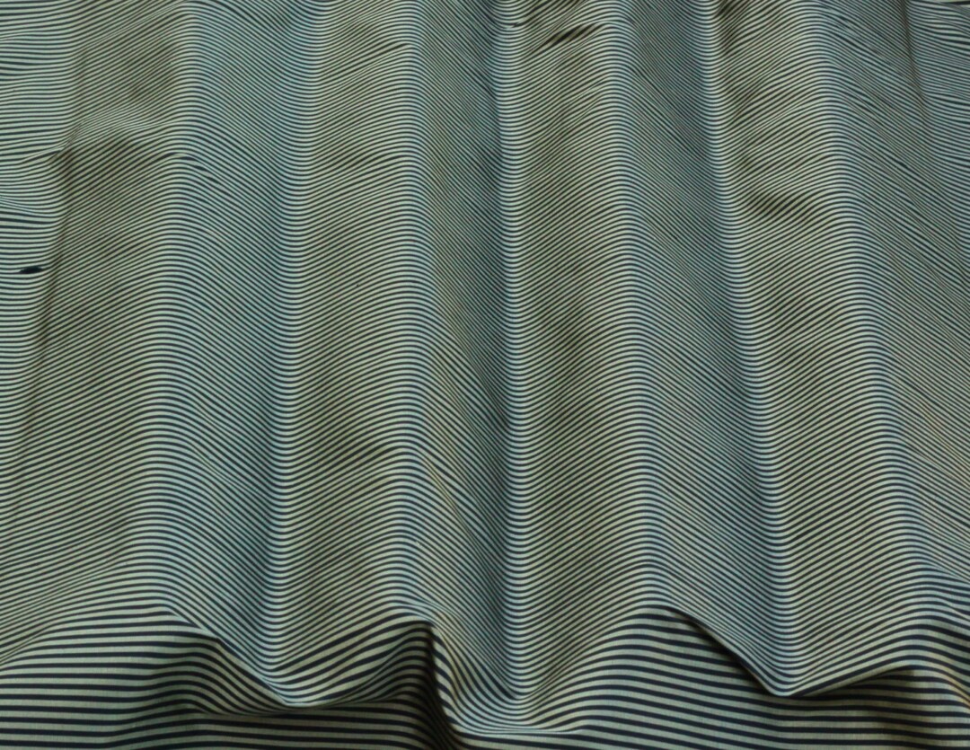 Gold/black Narrow Stripes 100% Silk Dupioni Shantung Fabric - Etsy