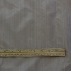 15 Percent Reduced: Peach/White Vertical Taffeta Stripes 100% Silk Fabric, 54" Wide, By The Yard (SD-706A)