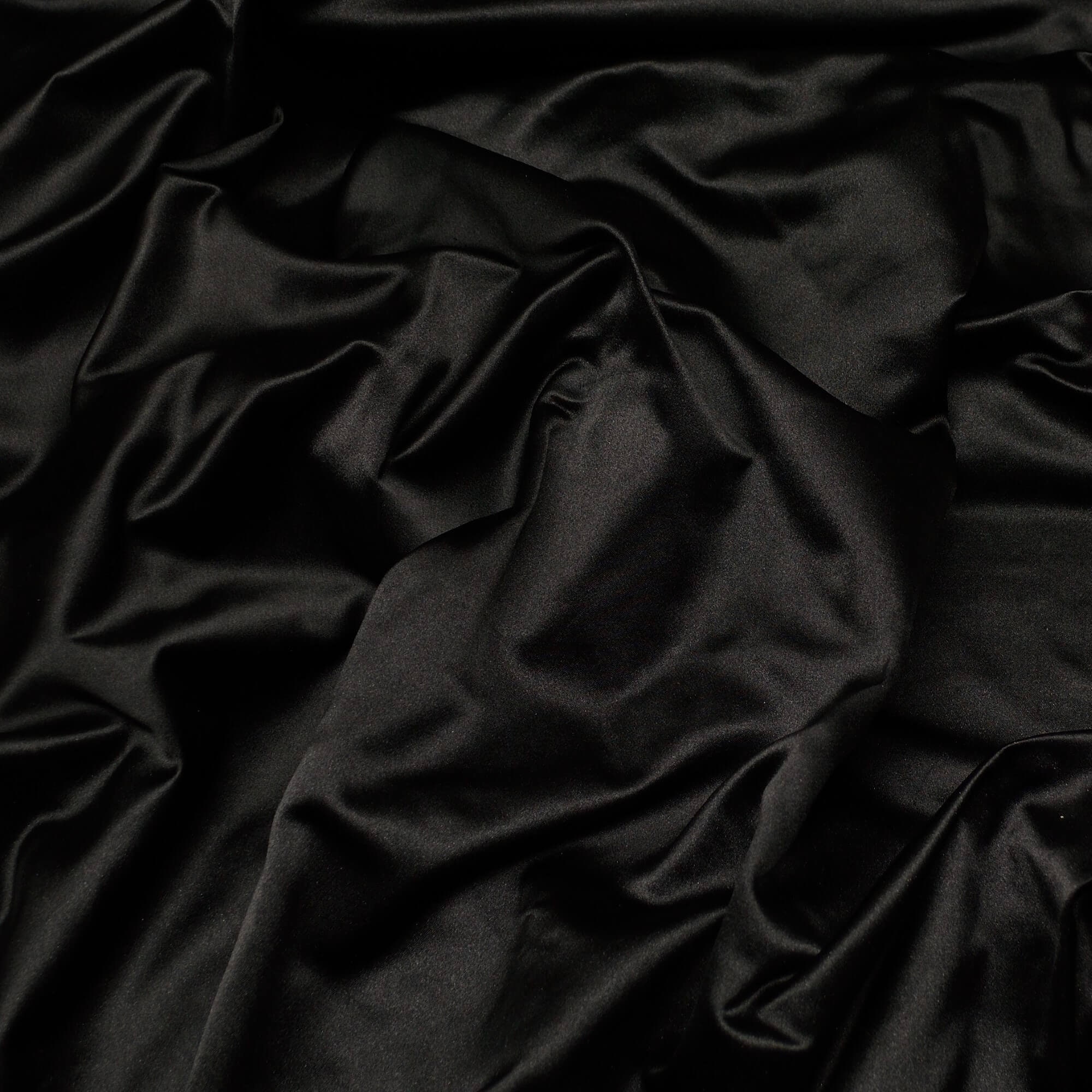 Black Duchess Silk Satin 100% Silk Fabric by the Yard - Etsy UK