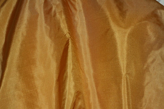 100/% Silk Fabric Dark Gold Tissue Taffeta By The Yard TS-7332 44/" Wide