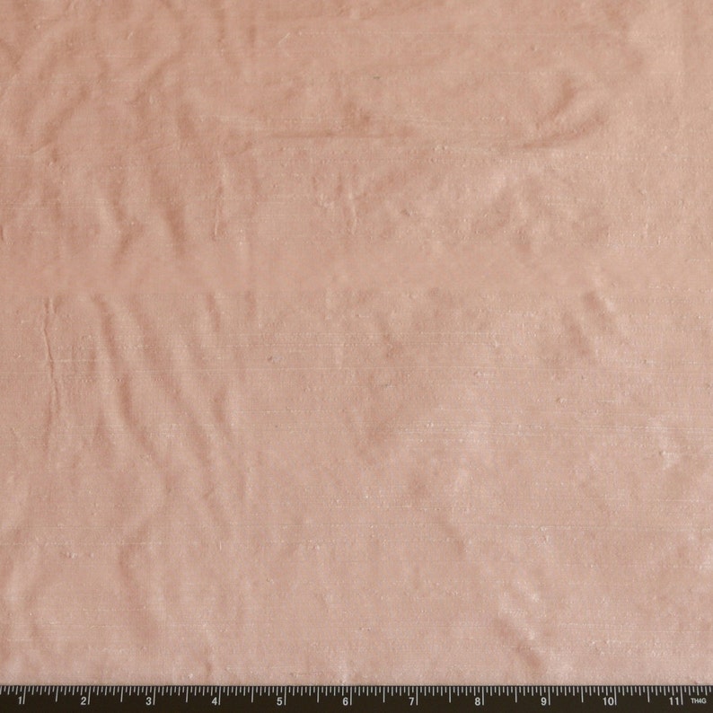 Pastel Rose Tan Dupioni Silk Fabric main image 1