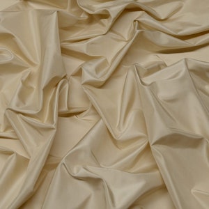 Ecru White Iridescent Silk Taffeta 100% Silk Fabric, 54&quot; Wide, By The Yard (TS-7027)