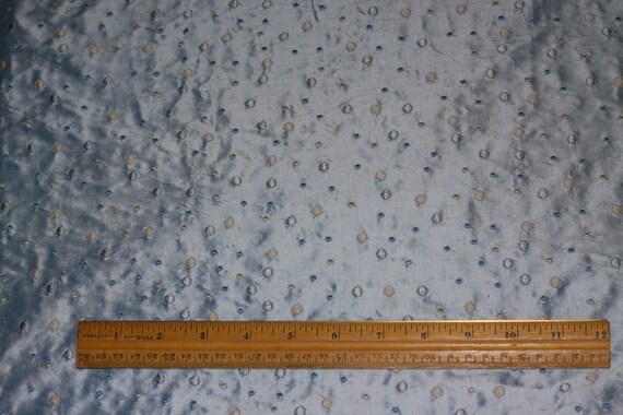 54/" W Baby Blue Silk Dupioni Shantung w// Embroidery 100/% Silk Fabric EB-880