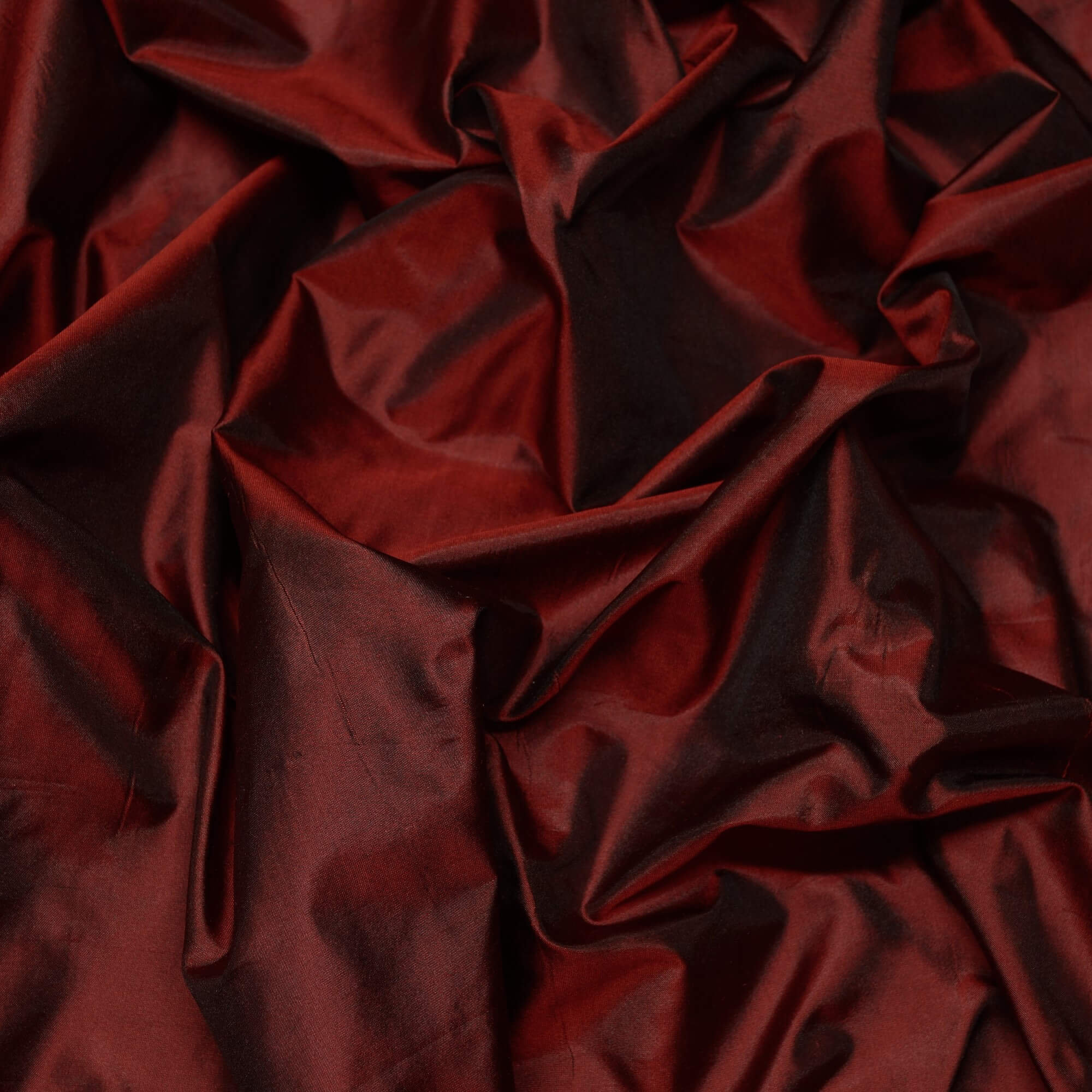 Dark Maroon Taffeta Silk Fabric main image 1