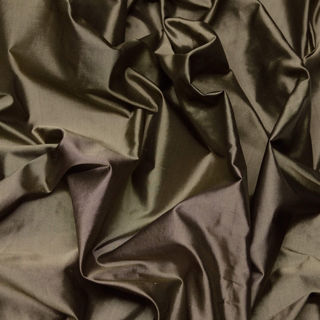 Gray Taffeta Silk Fabric main image 0