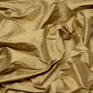 Dark Tan Shantung Silk, 100% Silk Fabric, 54&quot; Wide, By The Yard (SF-5015)