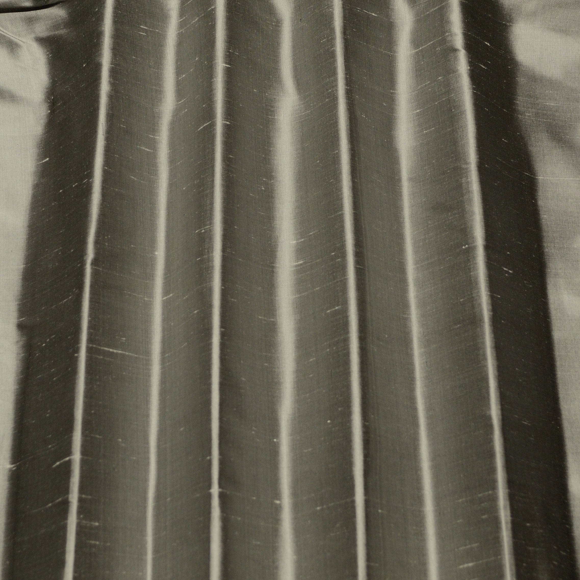 Gray Silver 480 Striped Silk Shantung main image 1