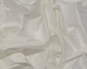Off White Italian Shantung Silk Fabric main image 1