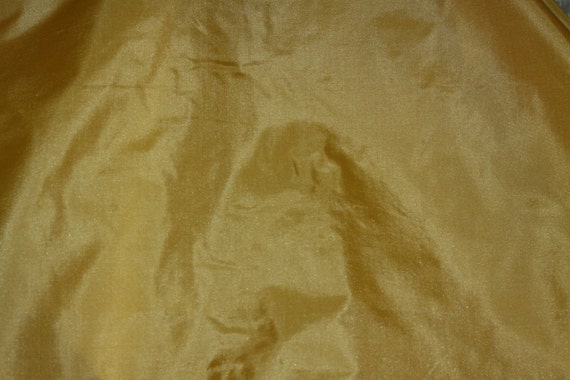 100/% Silk Fabric Dark Gold Tissue Taffeta By The Yard TS-7332 44/" Wide