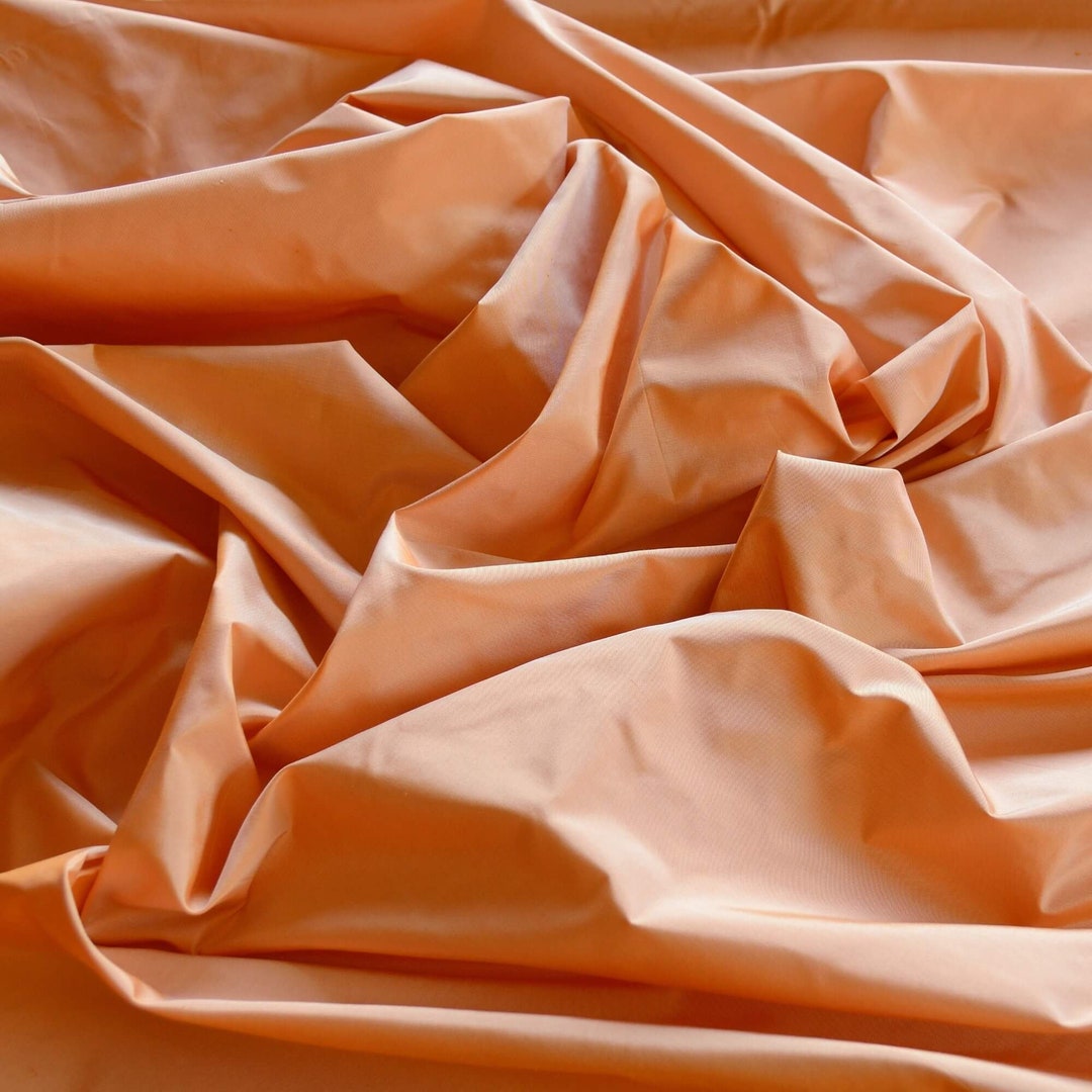 Peach Bisque Taffeta Silk Fabric
