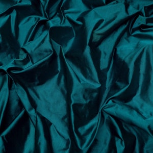 Iridescent Teal Blue Green Tissue Taffeta Silk, 100% Silk Fabric, By The Yard, 44" Wide (TS-7317)