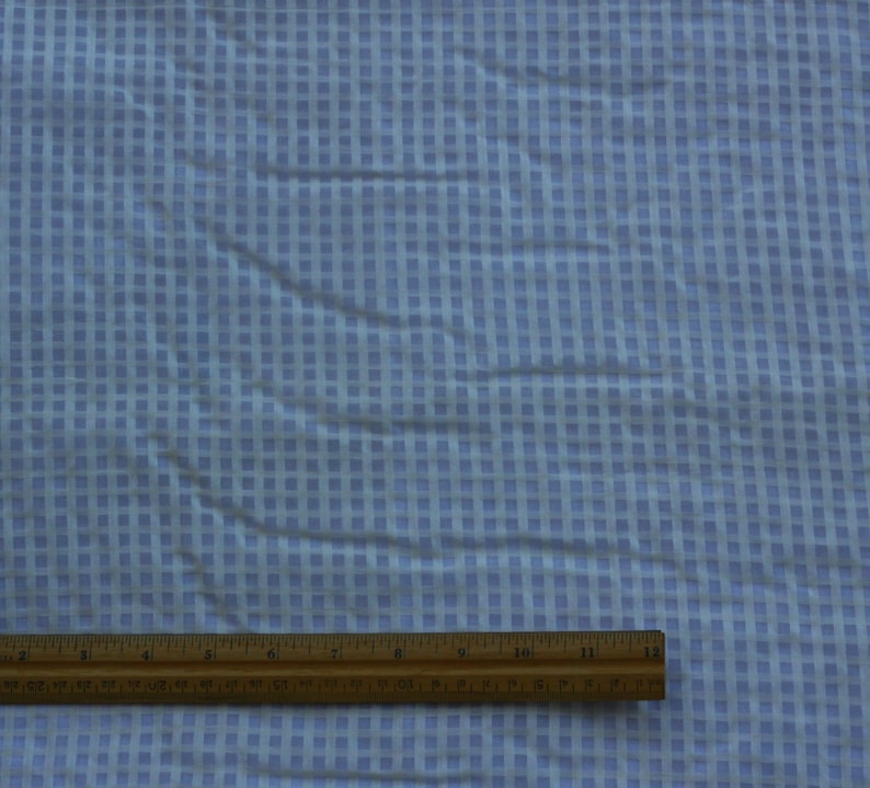 White/ivory Window Pane Checks 100% Silk Organza Fabric, 44