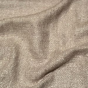 Beige / Taupe gewebte schwere Sackleinen 100% Rohseide, 134 cm breit, lose Ware (WT-243B)